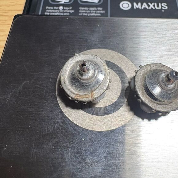 Vintage Black Faceted Stone Dangle Earrings – Chain-Wrapped Drop Design (9.75g) - Picture 7 of 7